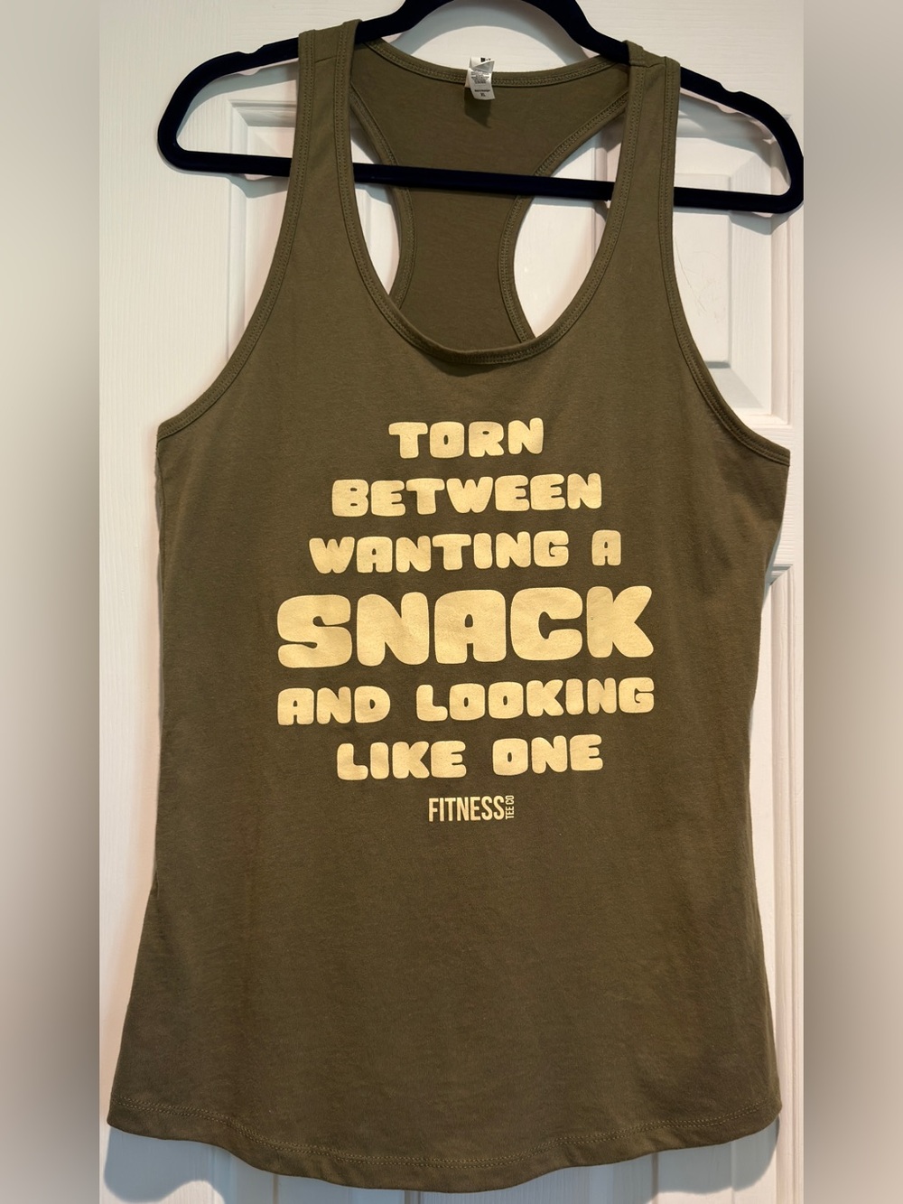 Women's Fitness Tee Co Green Racerback Tank Size XL